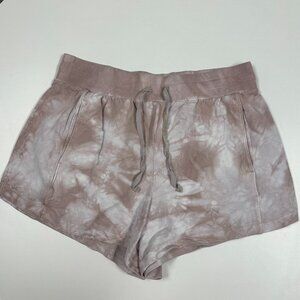 Joy Lab Brown and White Tie Dye Shorts